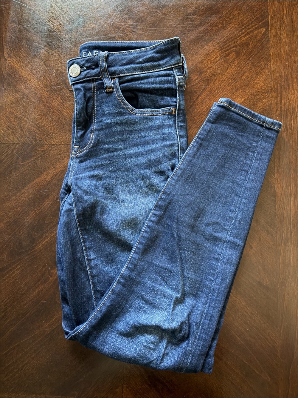 American Eagle Dark Blue Women’s Next Level Stretch Skinny Jeans